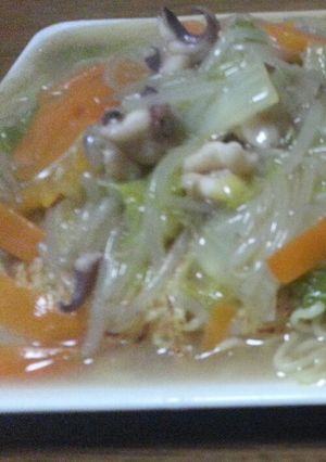 長崎の味を簡単に☆皿うどん風焼きそば-レシピのメイン写真