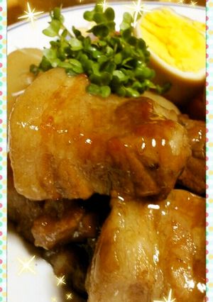 手軽に作れる♪豚の角煮風煮物-レシピのメイン写真