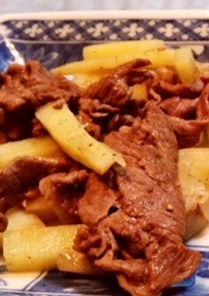 牛肉のジャガイモ玉ねぎ炒め-レシピのメイン写真