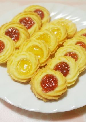 ジャムできらきら☆絞り出しクッキー-レシピのメイン写真