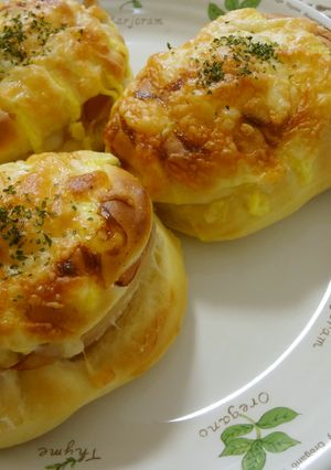 手ごね*ふんわり♡ハムチーズマヨパン-レシピのメイン写真