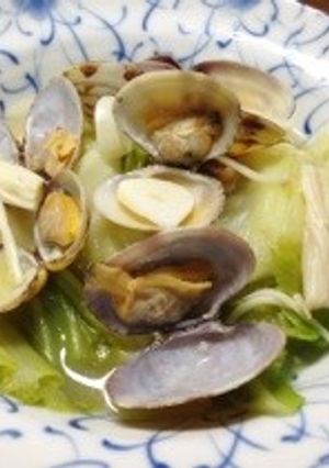 蒸すだけ簡単！あさりとキャベツの酒蒸し-レシピのメイン写真