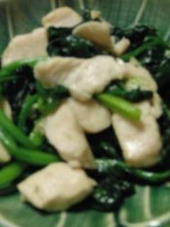 鶏肉とほうれん草のごま油炒め-レシピのメイン写真