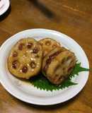 こってり甘辛♡鶏つくねと蓮根のはさみ揚げ