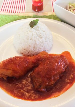 ガーナ料理☆鳥のピリ辛トマト煮-レシピのメイン写真