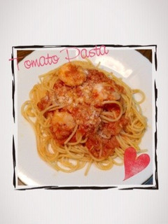 小海老とツナのトマトソースパスタ-レシピのメイン写真