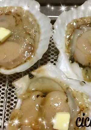 殻付きホタテのバターしょうゆ焼き 簡単⑧-レシピのメイン写真