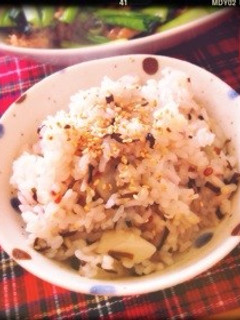 かぶと塩昆布の炊き込みご飯♡-レシピのメイン写真