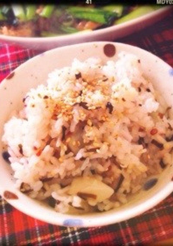かぶと塩昆布の炊き込みご飯♡-レシピのメイン写真