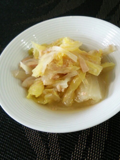 白菜と玉葱とツナの煮物-レシピのメイン写真