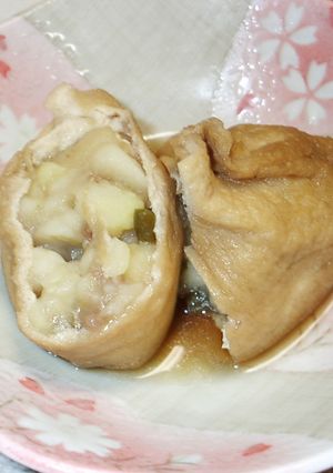 残り物で簡単(^^)♪肉じゃがきんちゃく-レシピのメイン写真