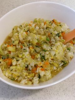 離乳食完了期~*野菜あんかけチャーハン-レシピのメイン写真