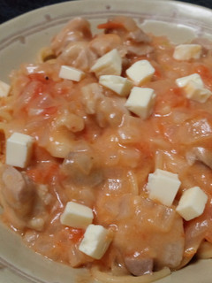 鶏肉とトマトのクリームパスタ-レシピのメイン写真