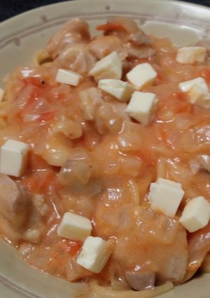 鶏肉とトマトのクリームパスタ-レシピのメイン写真