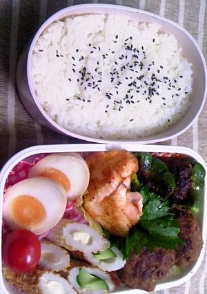ピーマン肉詰めお弁当-レシピのメイン写真