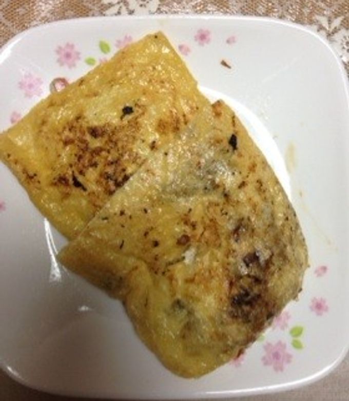 ネギと鰹節の油揚げ包み焼き-レシピのメイン写真