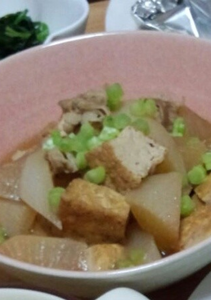 豚肉と大根と厚揚げの煮物-レシピのメイン写真
