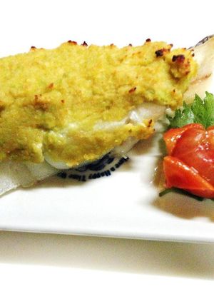 介護食【白身魚のずんだ味噌焼き】-レシピのメイン写真