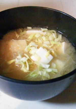 超時短リメイク☆刺身のツマで翌朝お味噌汁-レシピのメイン写真