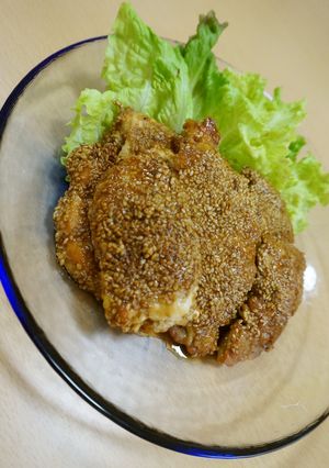 鶏ムネのたっぷりゴマ衣焼き-レシピのメイン写真