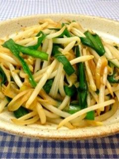 ニラもやし炒め-レシピのメイン写真