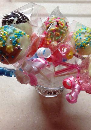 バレンタインに!超簡単ケーキポップ-レシピのメイン写真