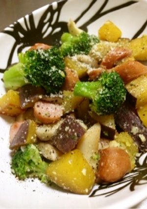 さつま芋とブロッコリーのホットサラダ-レシピのメイン写真