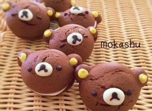 バレンタインに！リラックマのウーピーパイ-レシピのメイン写真
