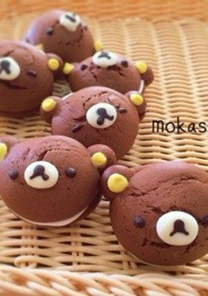 バレンタインに！リラックマのウーピーパイ-レシピのメイン写真