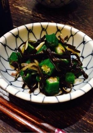 オクラとミョウガの塩昆布あえ☆-レシピのメイン写真