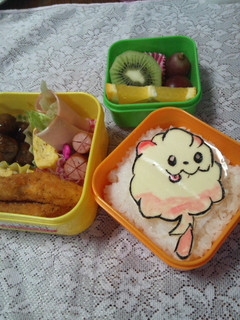 キャラ弁☆ポケモン☆ペロッパフ-レシピのメイン写真