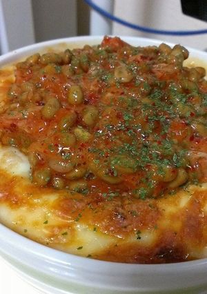 後がけ♡納豆キムチシーフードドリア♪-レシピのメイン写真