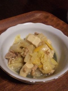 白菜&豚肉&高野豆腐の煮物-レシピのメイン写真