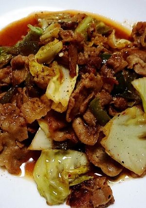 スピード調理！豚バラキャベツ味噌炒め～♪-レシピのメイン写真