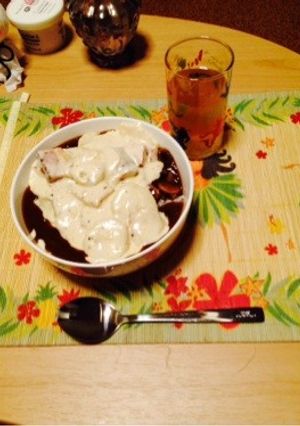 クリームソース掛けマッシュルームカレー-レシピのメイン写真