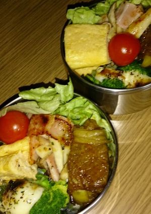 お弁当に！エリンギとベーコンの炒めもの(-レシピのメイン写真