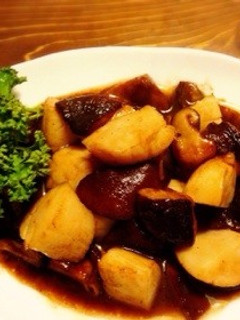 ホタテと椎茸のバターオイスターソース炒め-レシピのメイン写真