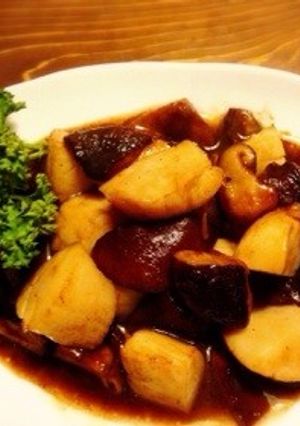 ホタテと椎茸のバターオイスターソース炒め-レシピのメイン写真