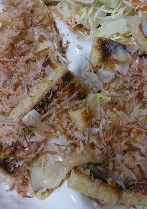 油揚げのチーズ、ねぎ乗せ焼き♪-レシピのメイン写真