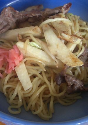 自然薯で焼きそば-レシピのメイン写真