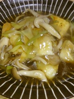 揚げ焼き魚&豆腐の中華きのこあんかけ-レシピのメイン写真