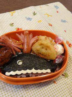 くじらごはん 幼稚園用キャラ弁-レシピのメイン写真