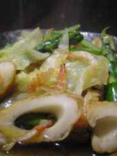 ちくわとキャベツとアスパラのサッと煮-レシピのメイン写真