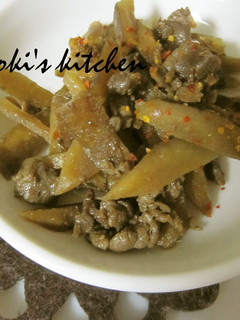 生姜たっぷり♪牛肉とごぼうの甘辛煮☆-レシピのメイン写真
