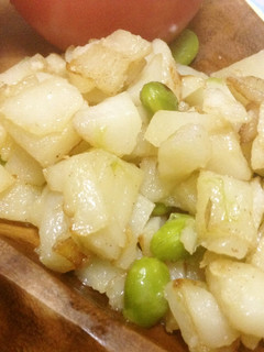 簡単★じゃがいもと枝豆の粉チーズ焼き-レシピのメイン写真