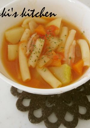 冷凍しておいたトマトDEマカロニスープ☆-レシピのメイン写真