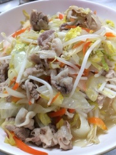 めんどくさい!一皿でスタミナ肉野菜炒め-レシピのメイン写真