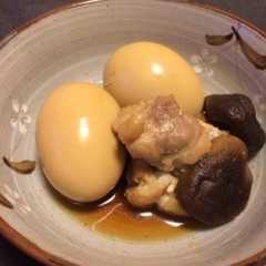 超簡単！味付け卵と鳥ももの煮付け-レシピのメイン写真
