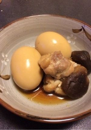 超簡単！味付け卵と鳥ももの煮付け-レシピのメイン写真