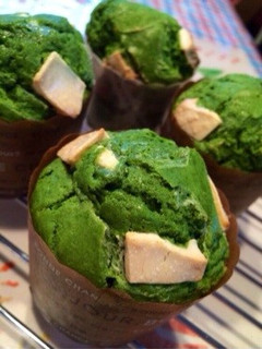 濃厚しっとり抹茶ホワイトチョコマフィン-レシピのメイン写真